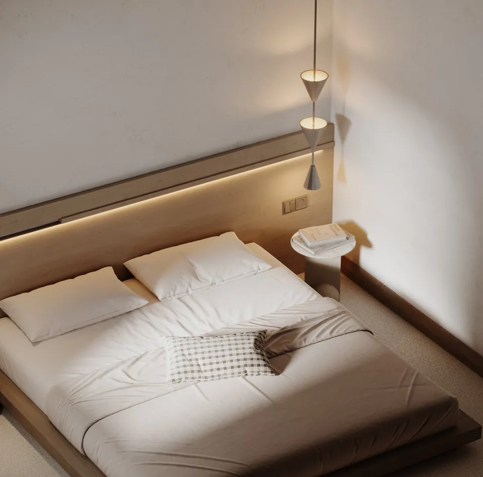 Two-bedroom apartment: main bedroom